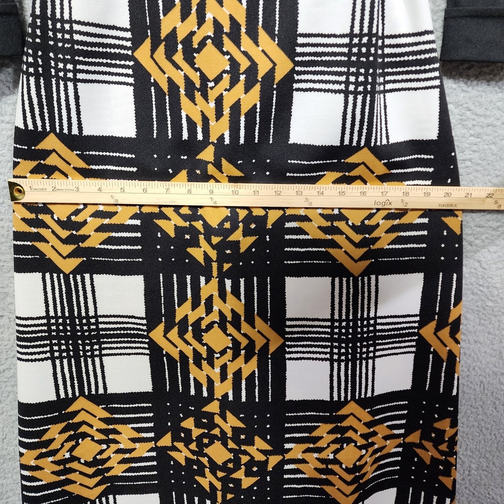 Puritan Forever Young Retro 70's Maxi Dress Black Gold Zipper Size Small - Picture 6 of 8